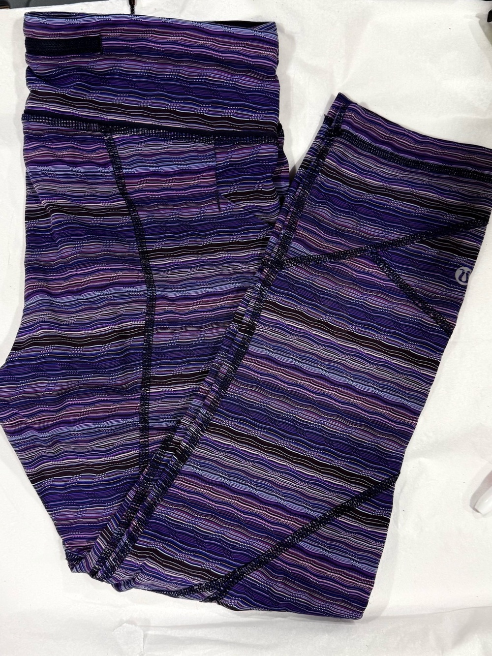 Lululemon Leggings Size 6 Purple Space Dye Running Yoga Pants